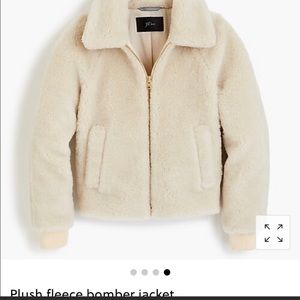 J Crew Fleece Bomber size S